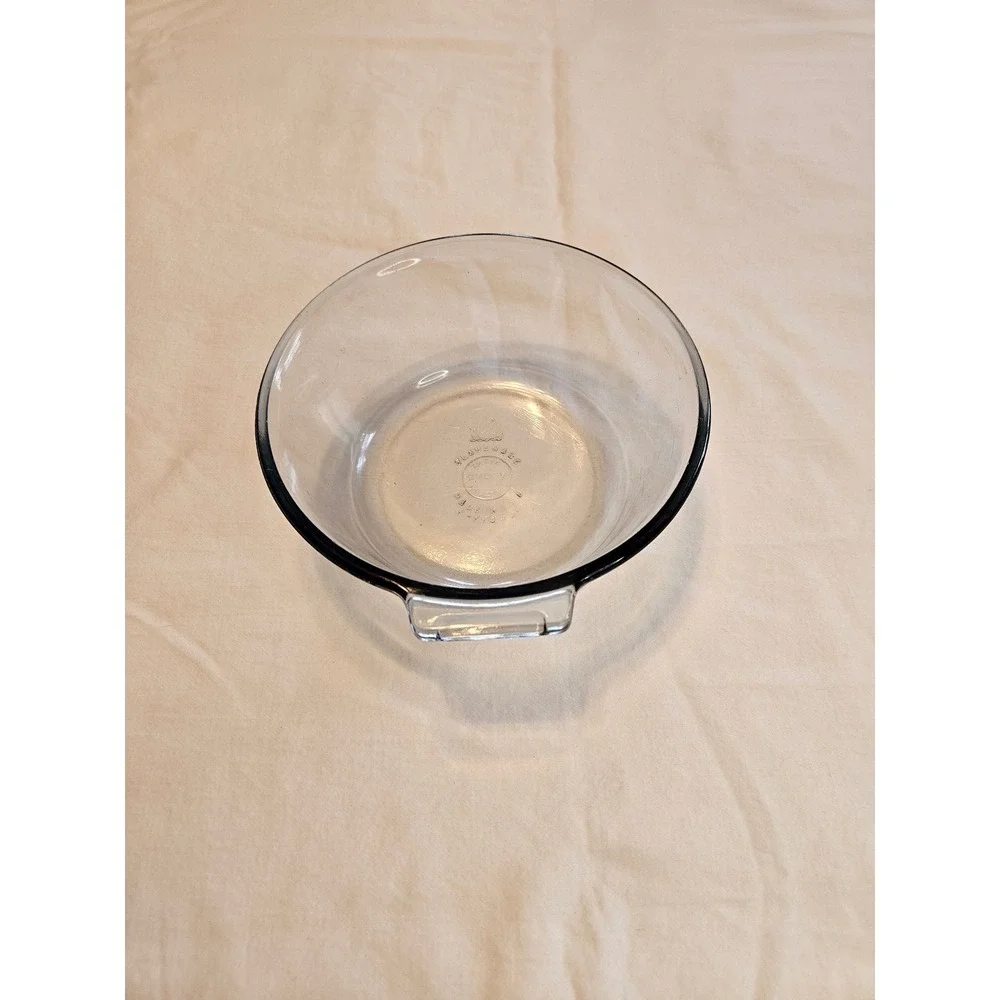 Vintage PYREX Flameware Bowl Number 832-B Blue Tint 7
